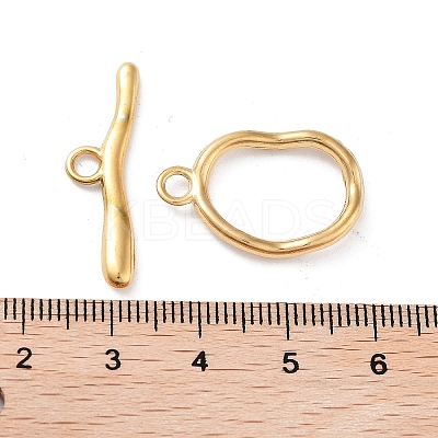 Ion Plating(IP) 304 Stainless Steel Toggle Clasps X-STAS-A092-04B-G-1