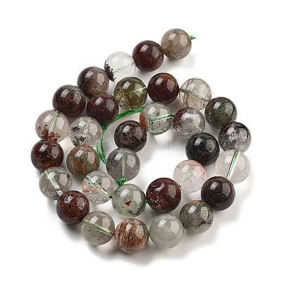 Natural Four Seasons Lodolite Quartz Beads Strands G-Z063-A02-01-1
