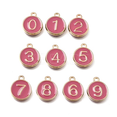 Alloy Enamel Charms ENAM-T010-07K-1