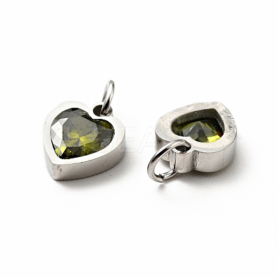 304 Stainless Steel Pendants STAS-D189-06P-1