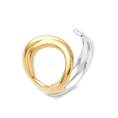304 Stainless Steel Adjustable Cuff Rings LS-RJEW-S626-01GP-D-1