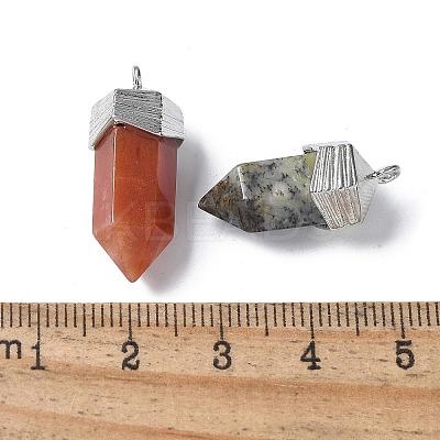 Natural Mixed Stone Faceted Pendants G-G181-03P-1