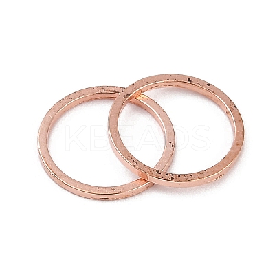 Rack Plating Brass Linking Rings KK-P286-01B-RG-1