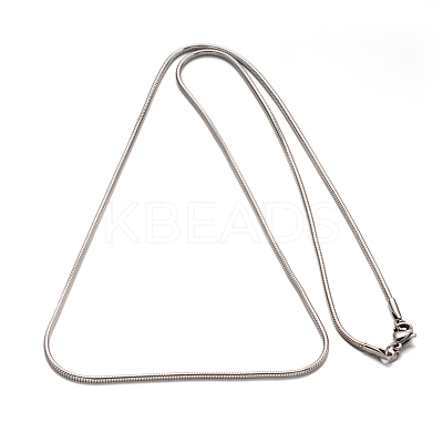 Tarnish Resistant 304 Stainless Steel Snake Chain Necklaces NJEW-F112-07-1