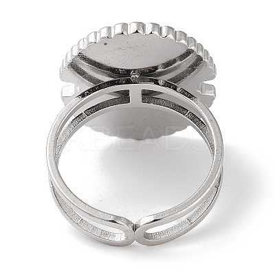 Ion Plating(IP) 304 Stainless Steel Ring RJEW-B059-07P-05-1