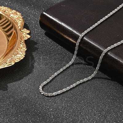 2MM 304 Stainless Steel Link Chain Necklaces for Women NJEW-B131-10P-1