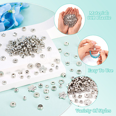 CCB Plastic Beads CCB-TA0001-12-1
