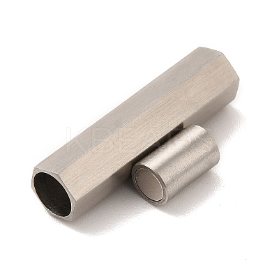 Non-Tarnish 304 Stainless Steel Matte Magnetic Clasps STAS-M308-07A-1