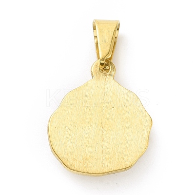 PVD Vacuum Plating 304 Stainless Steel with Rhinestones Pendants STAS-G261-16G-A-1