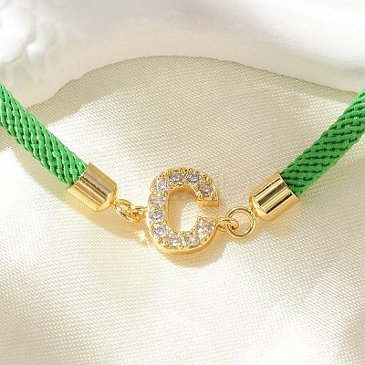 Adjustable Nylon Cord Bracelets X-BJEW-C096-01G-03-1
