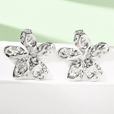 Valentine's Day 304 Stainless Steel Stud Earrings EJEW-C184-01A-P-1