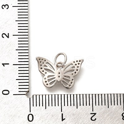 Rack Plating Brass Micro Pave Cubic Zirconia Pendant KK-H508-27P-1