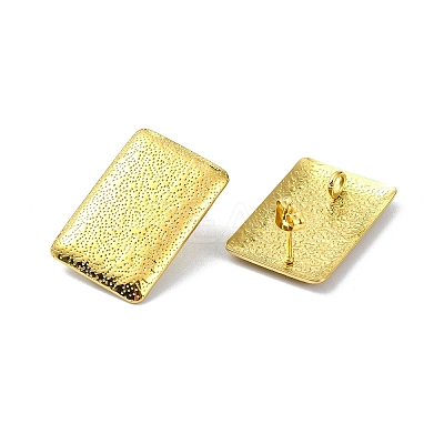 304 Stainless Steel Stud Earring Findings Ion Plating(IP) STAS-L024-002G-03-1