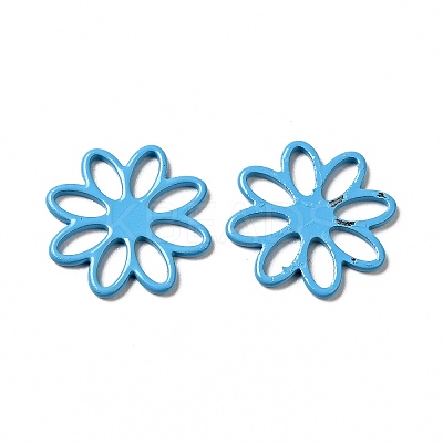 Spray Painted 201 Stainless Steel Filigree Joiners STAS-G304-09C-1