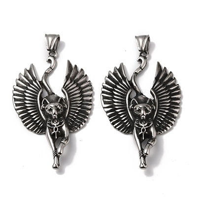 304 Stainless Steel Big Pendants STAS-L262-19AS-1
