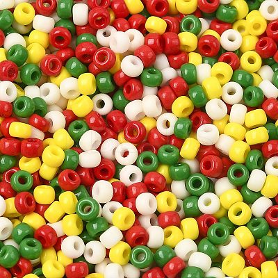 4 Colors 8/0 Christmas MIYUKI Round Rocailles Seed Beads SEED-X0058-15-1