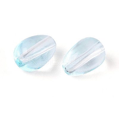 Baking Paint Transparent Glass Beads DGLA-N014-10H-1
