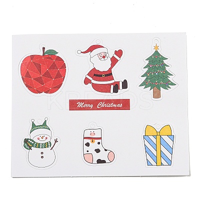 6 Styles Christmas Paper Gift Tag Display Cards LS-CDIS-Q006-01E-1