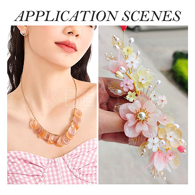 60Pcs Handmade Transparent Lampwork Pendants LAMP-TA0001-28-1