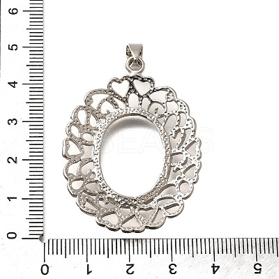 Brass Pendant Cabochon Settings KK-M313-21P-1
