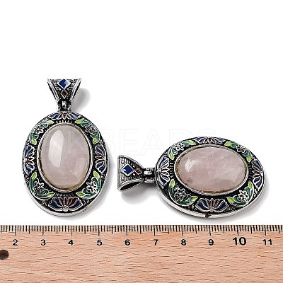 Natural Rose Quartz Pendants FIND-A041-01AS-06-1