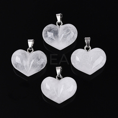 Natural Quartz Crystal Chunky Pendants G-T143-19A-1