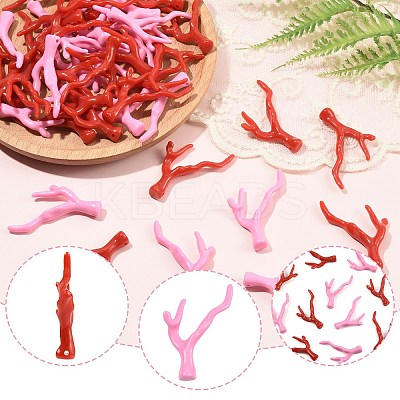 40Pcs Acrylic Pendants OACR-FS0002-73-1