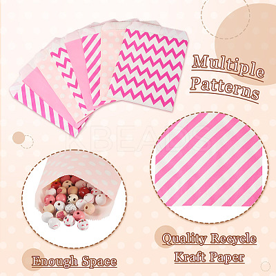 40Pcs 4 Styles Kraft Paper Bags CARB-TA0001-12A-1