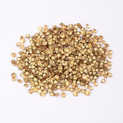 Back Plated Grade A Diamond Glass Pointed Rhinestone LS-RGLA-SS28-013-1