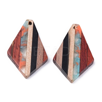 Resin & Walnut Wood Pendants RESI-R428-08-1