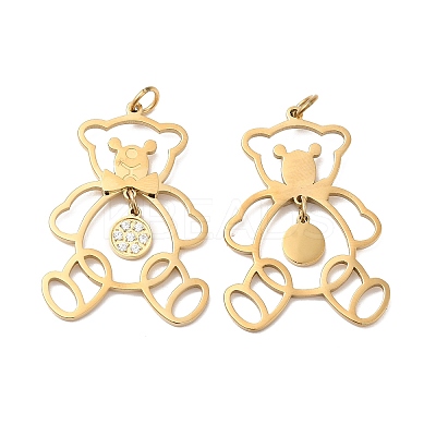 Ion Plating(IP) 304 Stainless Steel Pendants STAS-Q215-23G-1