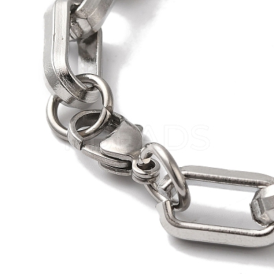Non-Tarnish 201 Stainless Steel Cable Chain Bracelets for Women Men BJEW-H612-04P-1