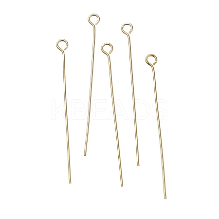 Brass Eye Pins KK-H502-02G-G-1