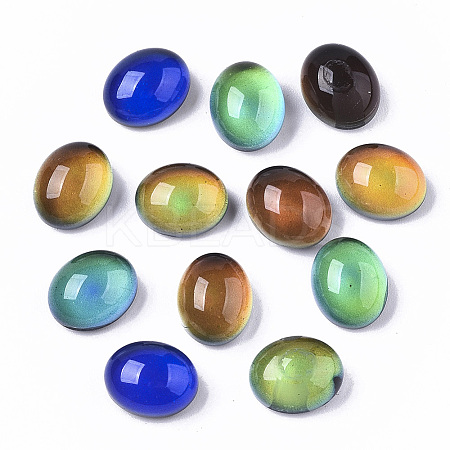 Translucent Glass Cabochons X-GLAA-T023-02B-1