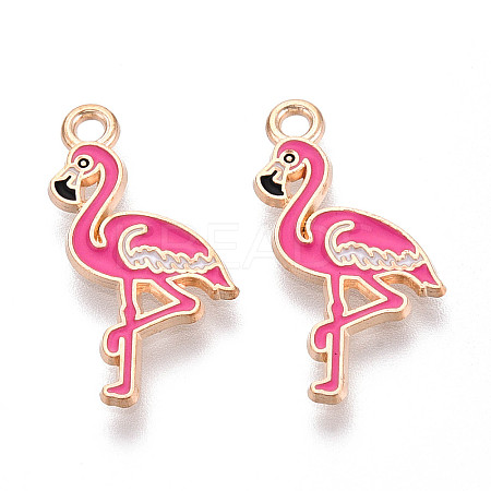 Marine Animals Alloy Enamel Pendants X-ENAM-T022-34F-1