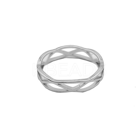 Cross 201 Stainless Steel Finger Rings FS-WG7A805-08-1