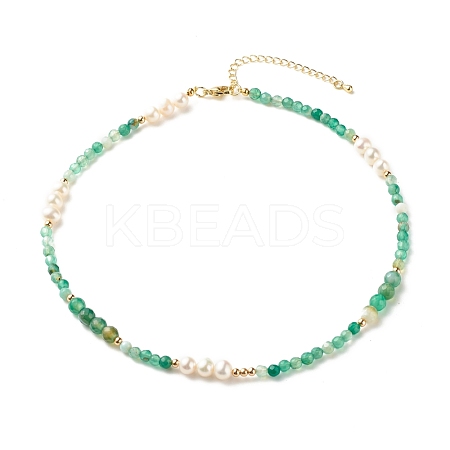Natural Pearl Beaded Necklace NJEW-JN03765-03-1