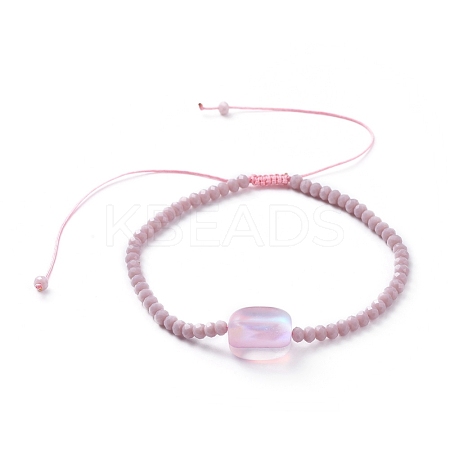 Nylon Thread Braided Bead Bracelets BJEW-JB04807-01-1