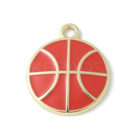 Alloy Enamel Pendants PALLOY-R153-02G-01-1