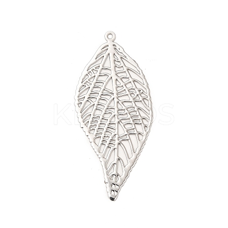 Rack Plating Brass Filigree Big Pendants KKC-K001-04P-1
