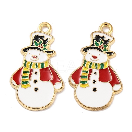 Christmas Theme Rack Plating Alloy Pendants LS-FIND-M020-04G-07-1