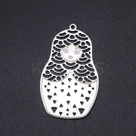 Non-Tarnish 201 Stainless Steel Laser Cut Pendants STAS-S105-T934-1-1