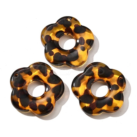 Transparent Acrylic Pendants X-OACR-D303-01B-1