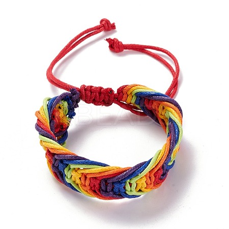 Rainbow Pride Bracelet BJEW-F424-01-1