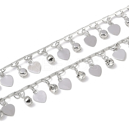 Handmade Brass & Rhinestone Chains CHC-Z001-15P-02-1