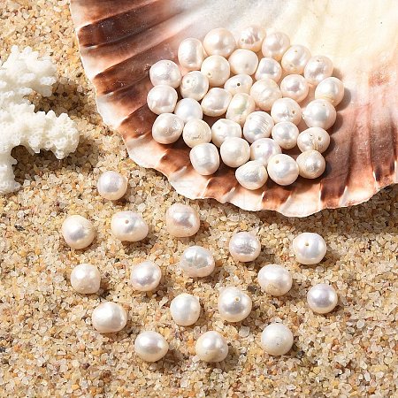 10Pcs Natural Cultured Freshwater Pearl Beads PEAR-YW0001-30-1