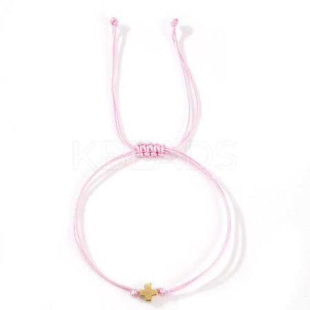 Adjustable Polyester Cord Braided Bracelets EW2287-5-1