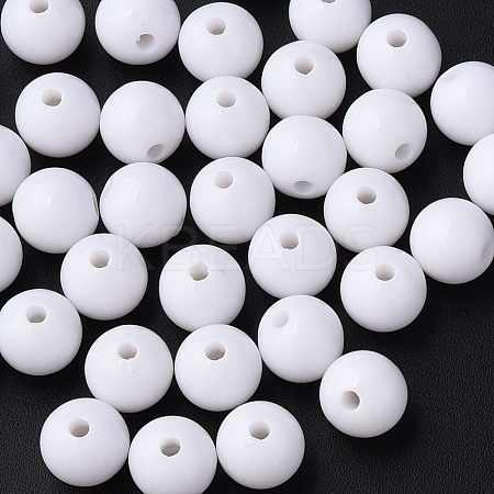 Opaque Acrylic Beads LS-X-MACR-S370-C10mm-01-1