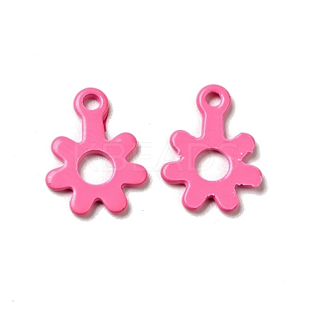 Spray Painted 201 Stainless Steel Charms STAS-G304-22D-1