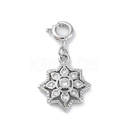 Brass Micro Pave Cubic Zirconia Pendants KK-D360-24P-1